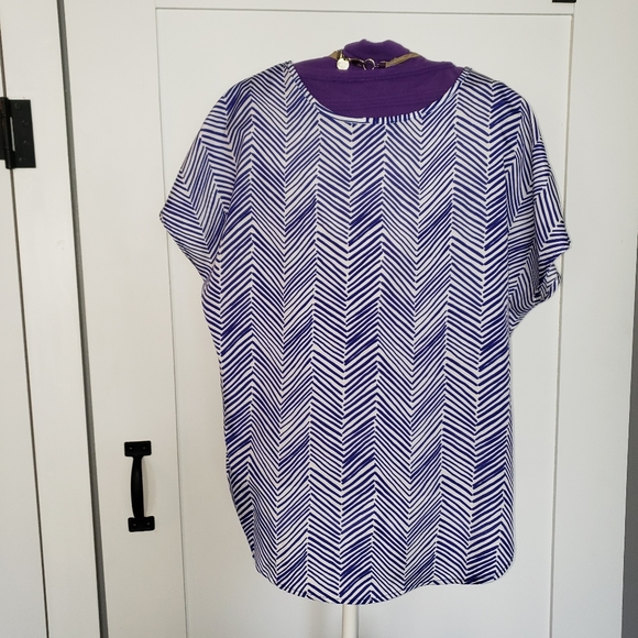 SOLD Sweet Rain Chevron Blouse - Picture 2 of 5